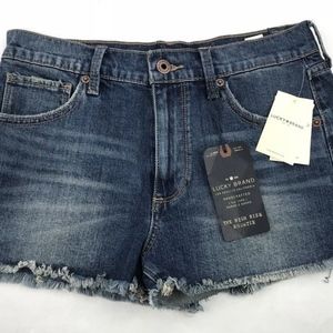 NWT WOMENS LUCKY BRAND SZ 2/26 THE HIGH RISE SHORT